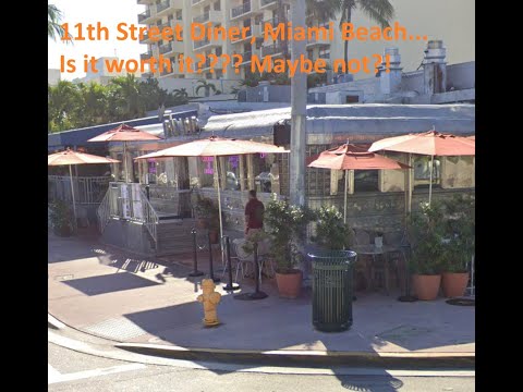Miami Beach Food Scene: 11th Street Diner in Miami Beach, Is it worth it? Subtitulos en Espanol