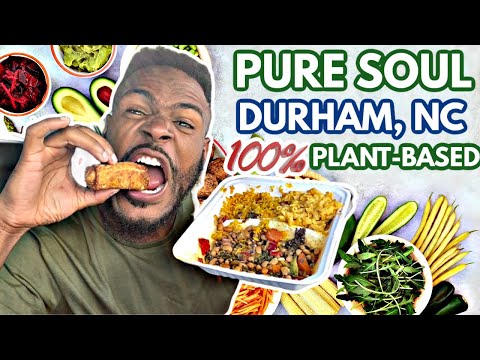 HIGHEST RATED Vegan Restaurant In Durham Nc | Pure Soul | NC Food Review 2021 | Vegan Food Vlog