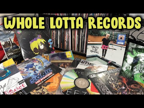 My ENTIRE Vinyl Collection with Over 100+ Records! (Hip Hop + Rock &amp; More)