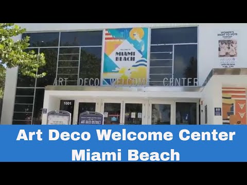 Art Deco Welcome Center Miami Beach Florida