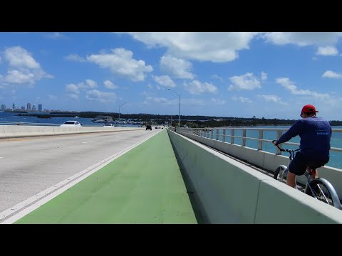 Rickenbacker Causeway , Cycling Tour , Miami FL March 24 2023