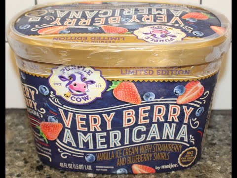 Purple Cow (Meijer): Very Berry Americana Ice Cream Review