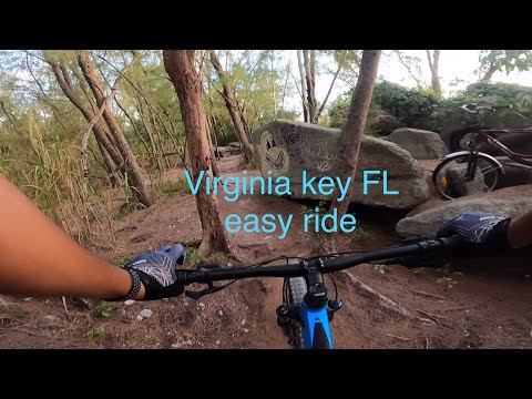 Virginia Key north point trails easy on (beginners)